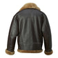 Men's Brown RAF B3 Aviator Shearling Leather Jacket