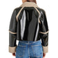 Women's Faux Fur Original Leather Cropped Jacket