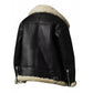 Women's Brown Ivory Aviator Shearling Jacket