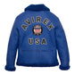 Men's Blue B3 Icon Military Shearling Bomber Jacket