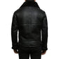 Men's Black Real Shearling Leather Jacket