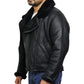 Men's Aviator Pilot B3 Shearling Leather Bomber Jacket