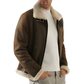 Men's Brown B3 Fur Leather Jacket