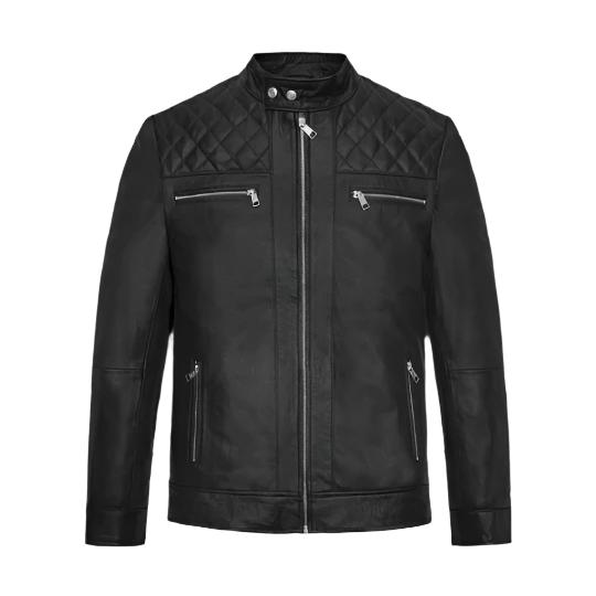 Men's Black Mirage Leather Jacket