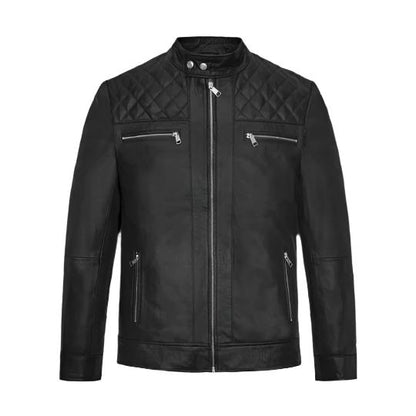 Men's Black Mirage Leather Jacket