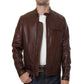 Men's Dark Brown Onyx Leather Jacket