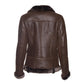 Women’s Spanish Merino Shearling Tabacco Leather Jacket