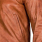 Men's Tan Arcane Leather Bomber Jacket