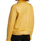 Women’s Yellow Shearling Leather Jacket