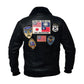 Top Gun Brown Maverick Bomber Leather Jacket